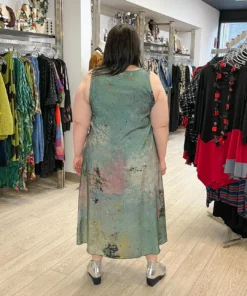 3 Potato 3 Potato Art Print Tank Dress, Grey Multi