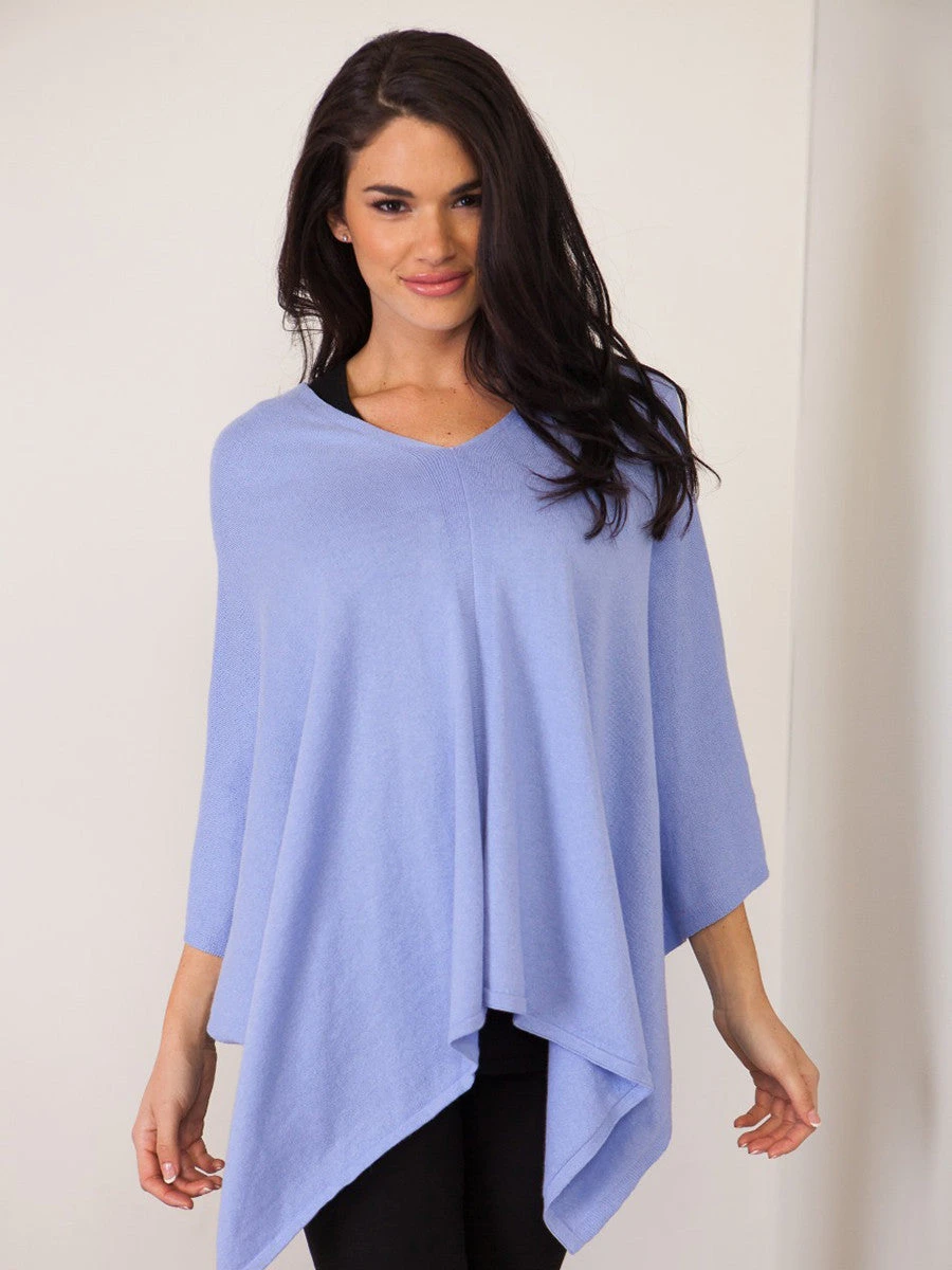 Alashan Cashmere Alashan Cashmere Cotton Cashmere Trade Wind Topper - Steel