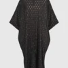Alembika After Dark Tonal Polka Dot Shirt Dress, Circles