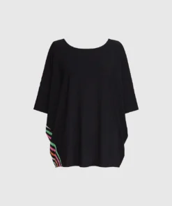 Alembika Bold Stripe Back Relaxed Top, Rainbow