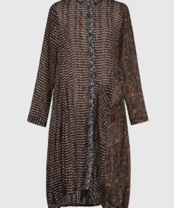 Alembika Chiffon Mix Wonderful Dress, Russet