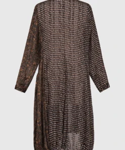 Alembika Chiffon Mix Wonderful Dress, Russet