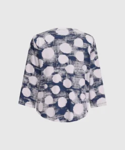 Alembika Dot Crop Cardigan, Navy Alembika