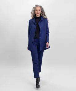 Alembika Jacquard Slim Pant, Sapphire