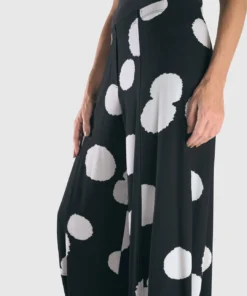 Alembika Alembika Large Dot Punto Pant, Black
