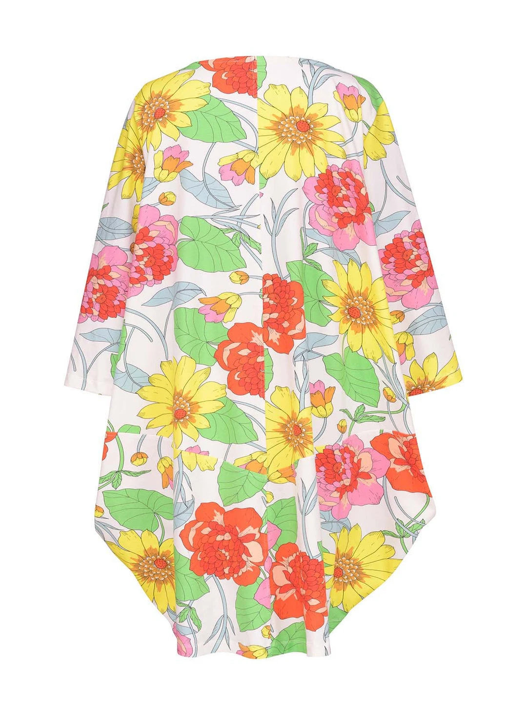 Alembika Garden Print Cocoon Tunic, Bloom Alembika