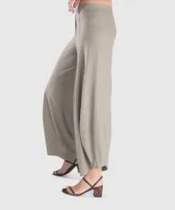 Alembika Stripe Knit Punto Pant, Grey