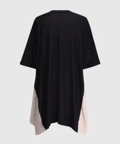 Alembika Alembika Striped Knit Accent V Neck Swing Top, Multi