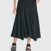Alembika Alembika Tekbika Asymmetric Skirt, Black