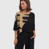 Alembika Alembika Tekbika Print Panel Relaxed Top, Dunes