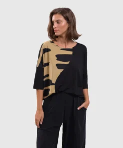 Alembika Alembika Tekbika Print Panel Relaxed Top, Dunes