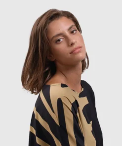 Alembika Alembika Tekbika Print Panel Relaxed Top, Dunes