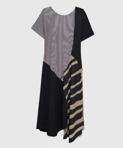 Alembika Tekbika Stripe Mix Dress, Dunes Alembika