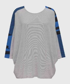 Alembika Alembika Tekbika Stripe Relaxed Top, Ocean