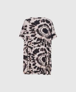 Alembika Alembika Tie Dye Print Trapeze Top, Tribal