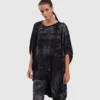 Alembika Urban Oversized Cocoon Drape Tunic, Smoke