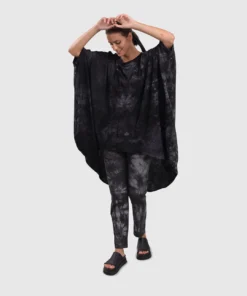 Alembika Urban Oversized Cocoon Drape Tunic, Smoke