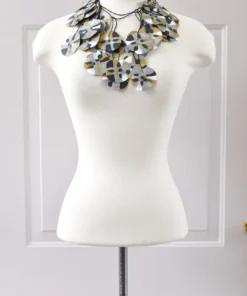 Ekeimenna By Annemieke Broenink Huge Recycled Pansy Necklace - Red Orange Pink