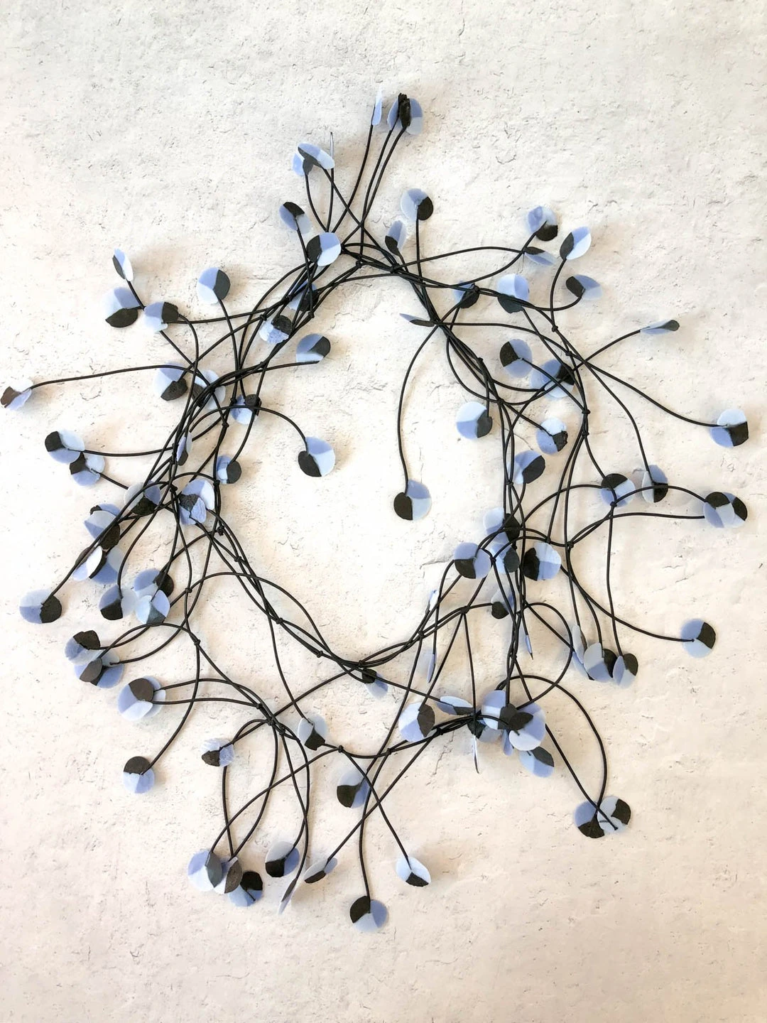 Ekeimenna By Annemieke Broenink Recycled Wildflower Necklace - Dusty Blue Annemieke Broenink