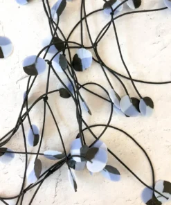 Ekeimenna By Annemieke Broenink Recycled Wildflower Necklace - Dusty Blue Annemieke Broenink