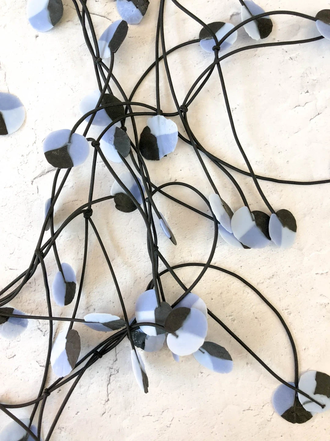 Ekeimenna By Annemieke Broenink Recycled Wildflower Necklace - Dusty Blue Annemieke Broenink