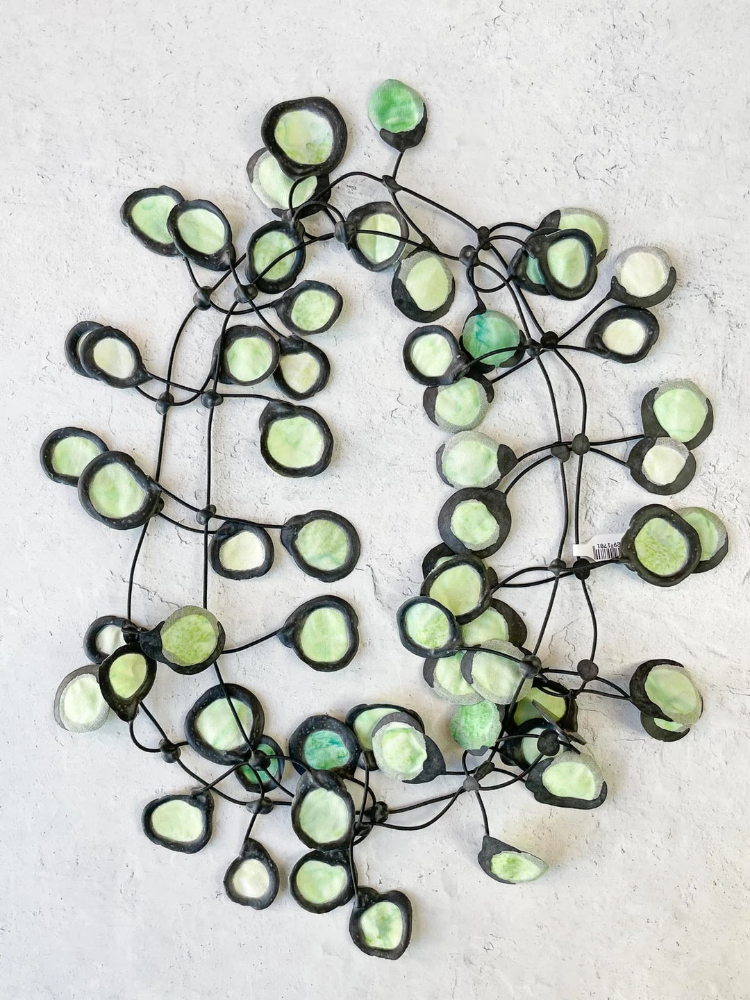 Annemieke Broenink Annemieke Broenink Batik Poppy Necklace, Honeydew Ink