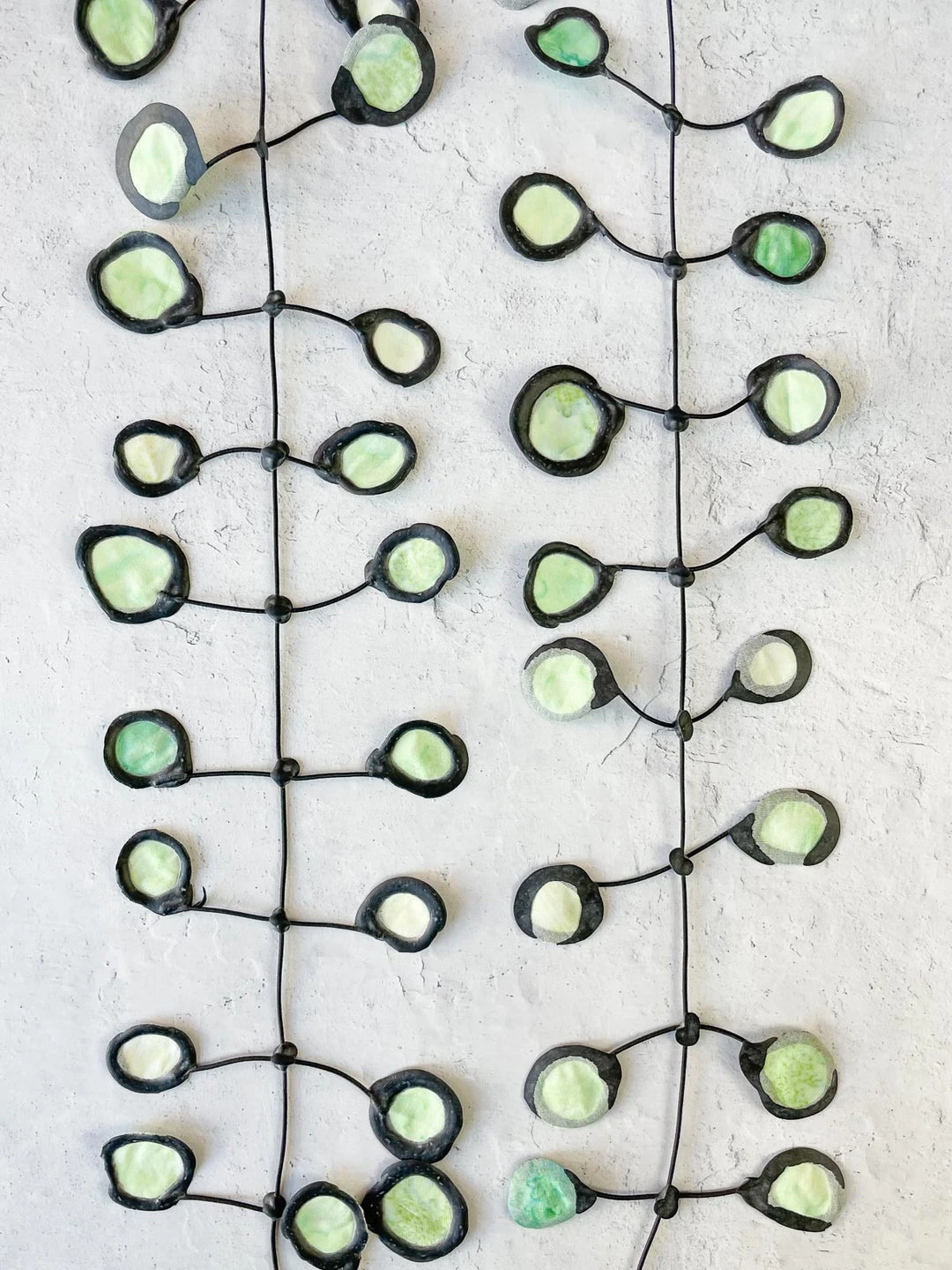 Annemieke Broenink Annemieke Broenink Batik Poppy Necklace, Honeydew Ink