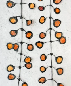 Annemieke Broenink Batik Poppy Necklace, Pumpkin Annemieke Broenink