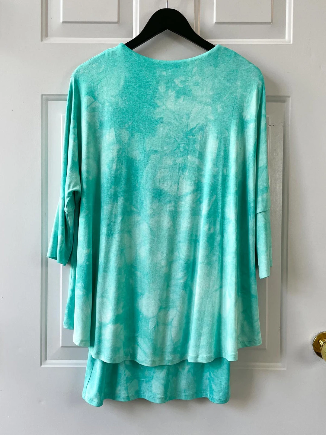Bar By Melis Kozan Double Layered Top, Mint Tie-Dye