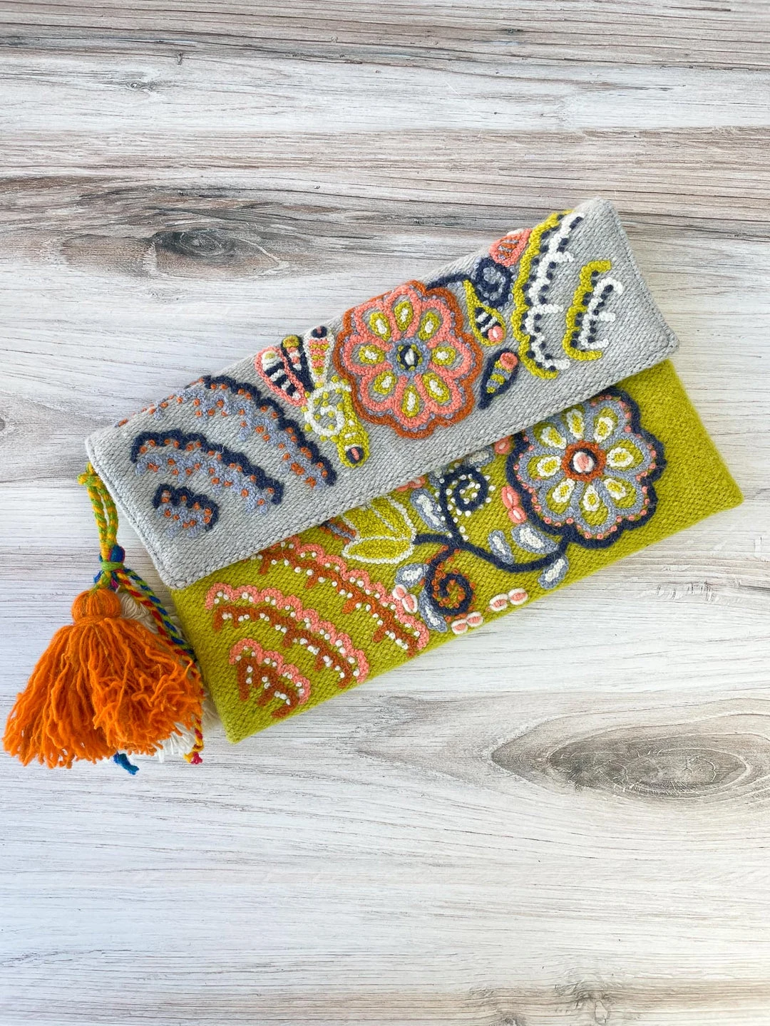 Beyond Threads Beyond Threads Buttercup Embroidered Wool Handbag, Multi