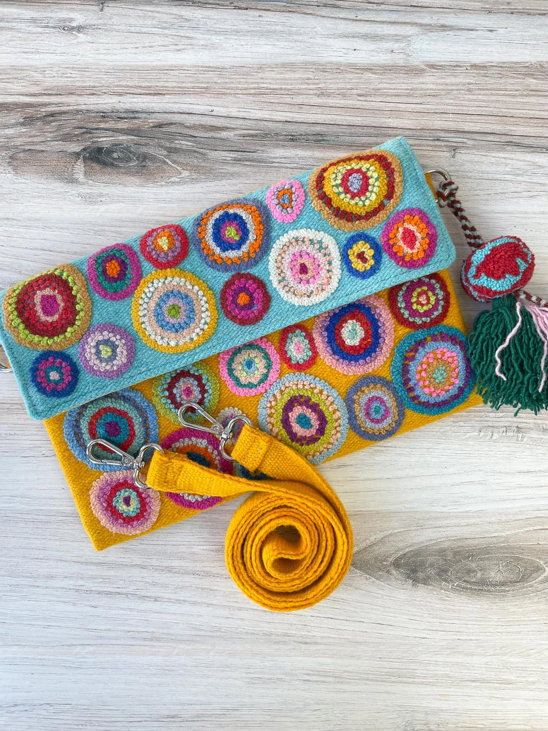 Beyond Threads Beyond Threads Cosmo Embroidered Wool Handbag, Multi