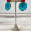 Beyond Threads Douli Earrings, Red/Teal Beyond Threads