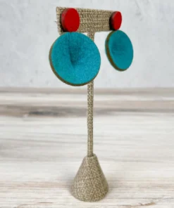 Beyond Threads Douli Earrings, Red/Teal Beyond Threads