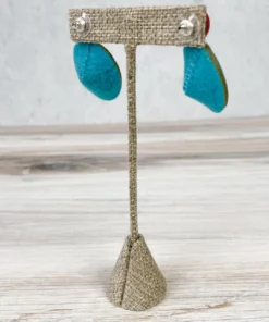 Beyond Threads Douli Earrings, Red/Teal Beyond Threads