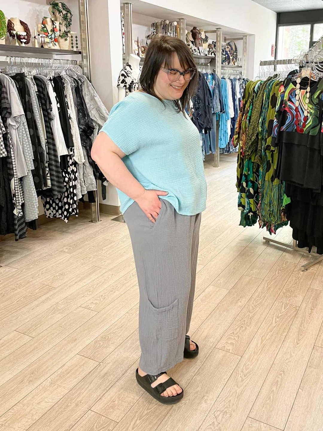 Bryn Walker Casbah Pant, Iron Gauze Bryn Walker