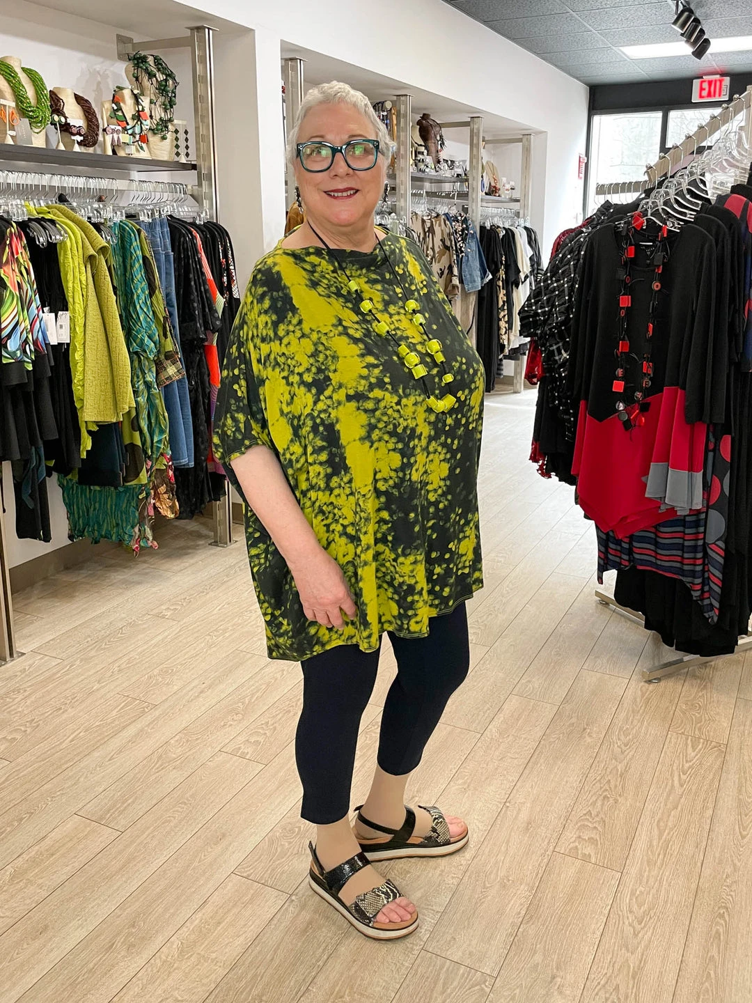 Bryn Walker Debo Tunic, Euphorbia Print