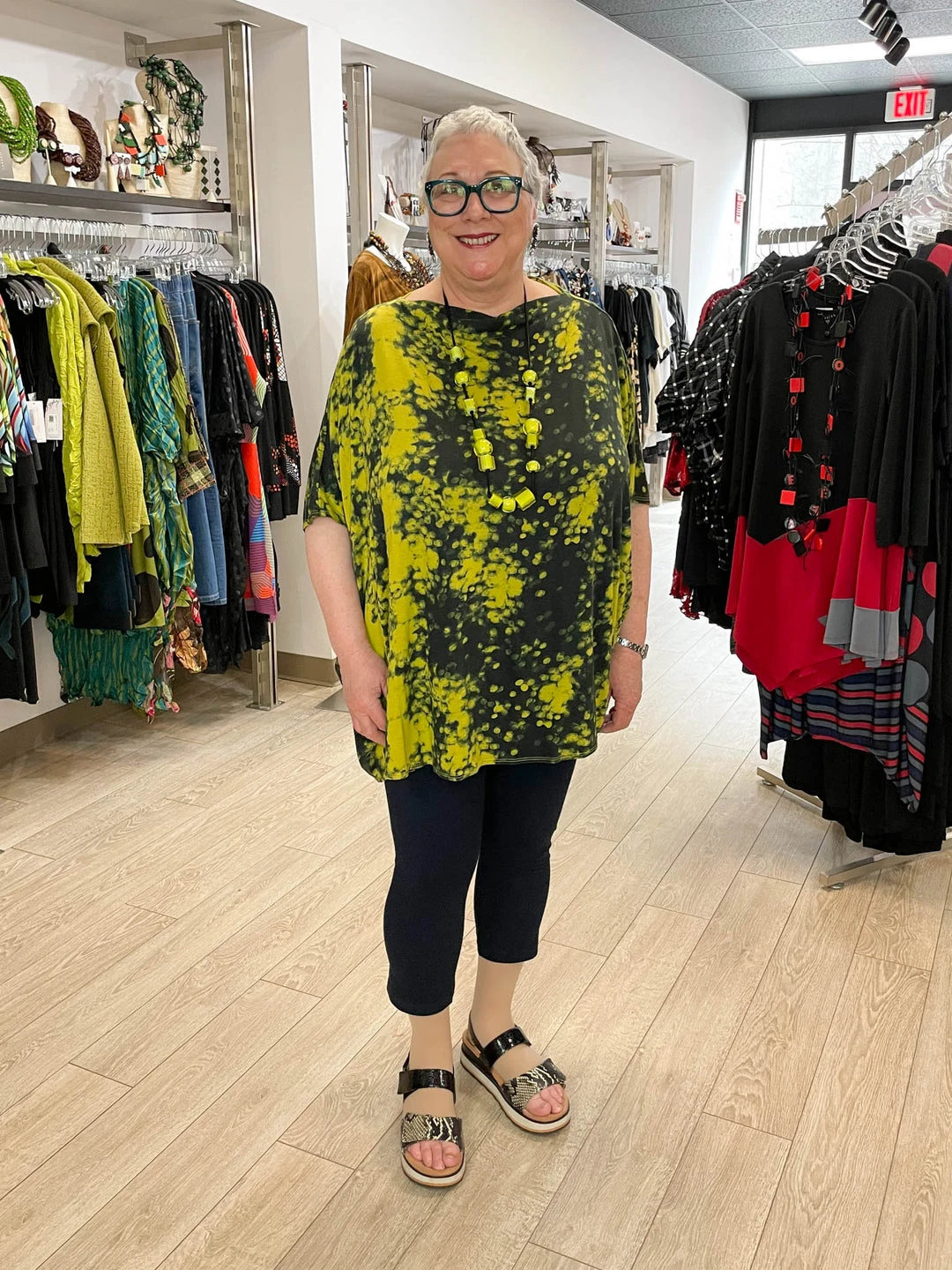 Bryn Walker Debo Tunic, Euphorbia Print