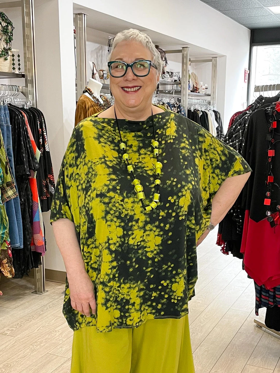 Bryn Walker Debo Tunic, Euphorbia Print