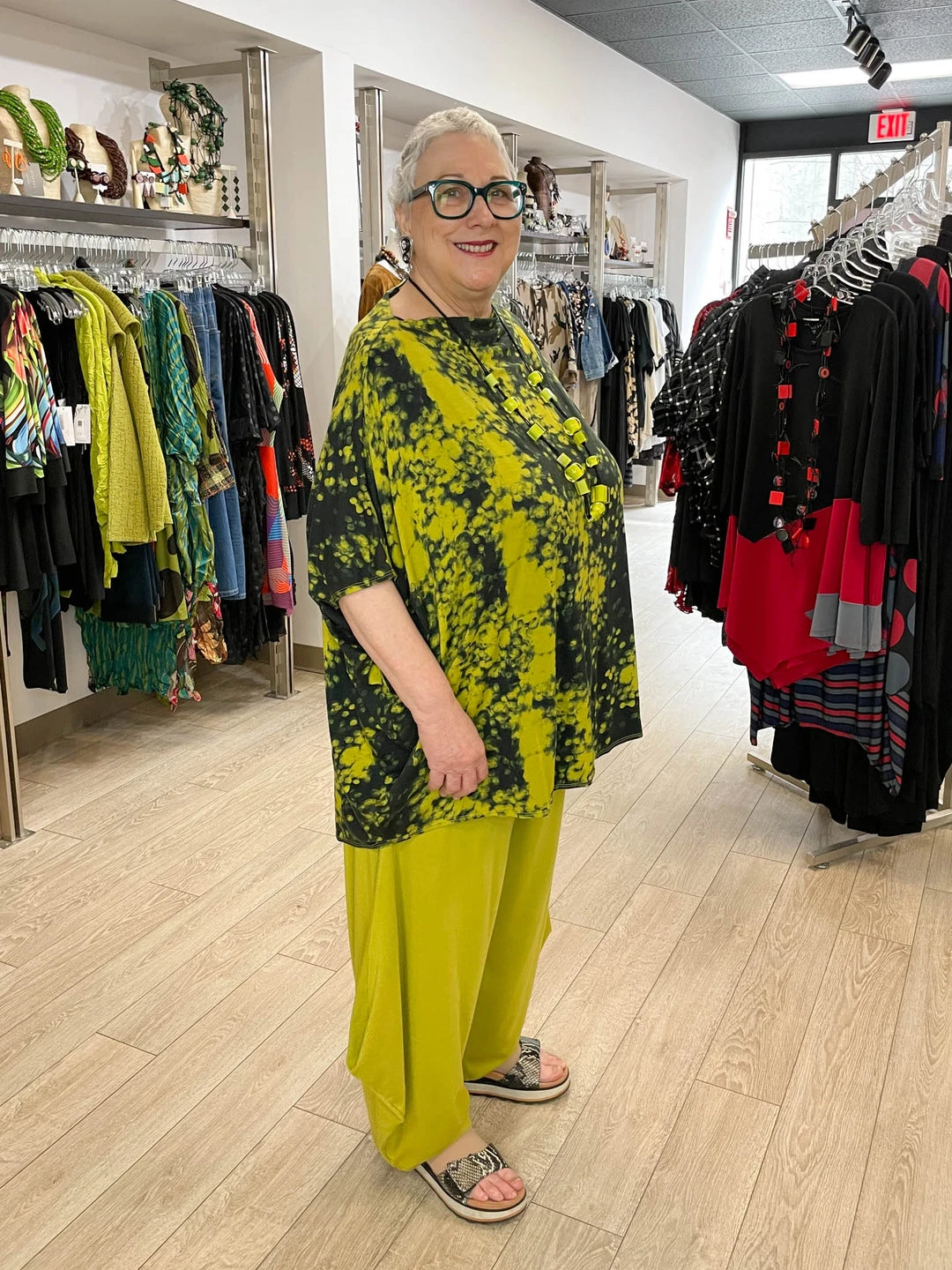 Bryn Walker Debo Tunic, Euphorbia Print