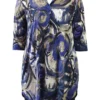 Caribe Collared Tunic Dress, Purple Multi Dresses & Jumpsuits