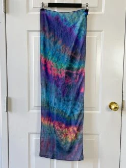 Carter Smith Shibori Rectangular Silk Scarf, Muted Multi Scarves