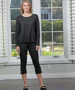 Chalet Chalet Et Ceci Crinkle Slit Pants, Black