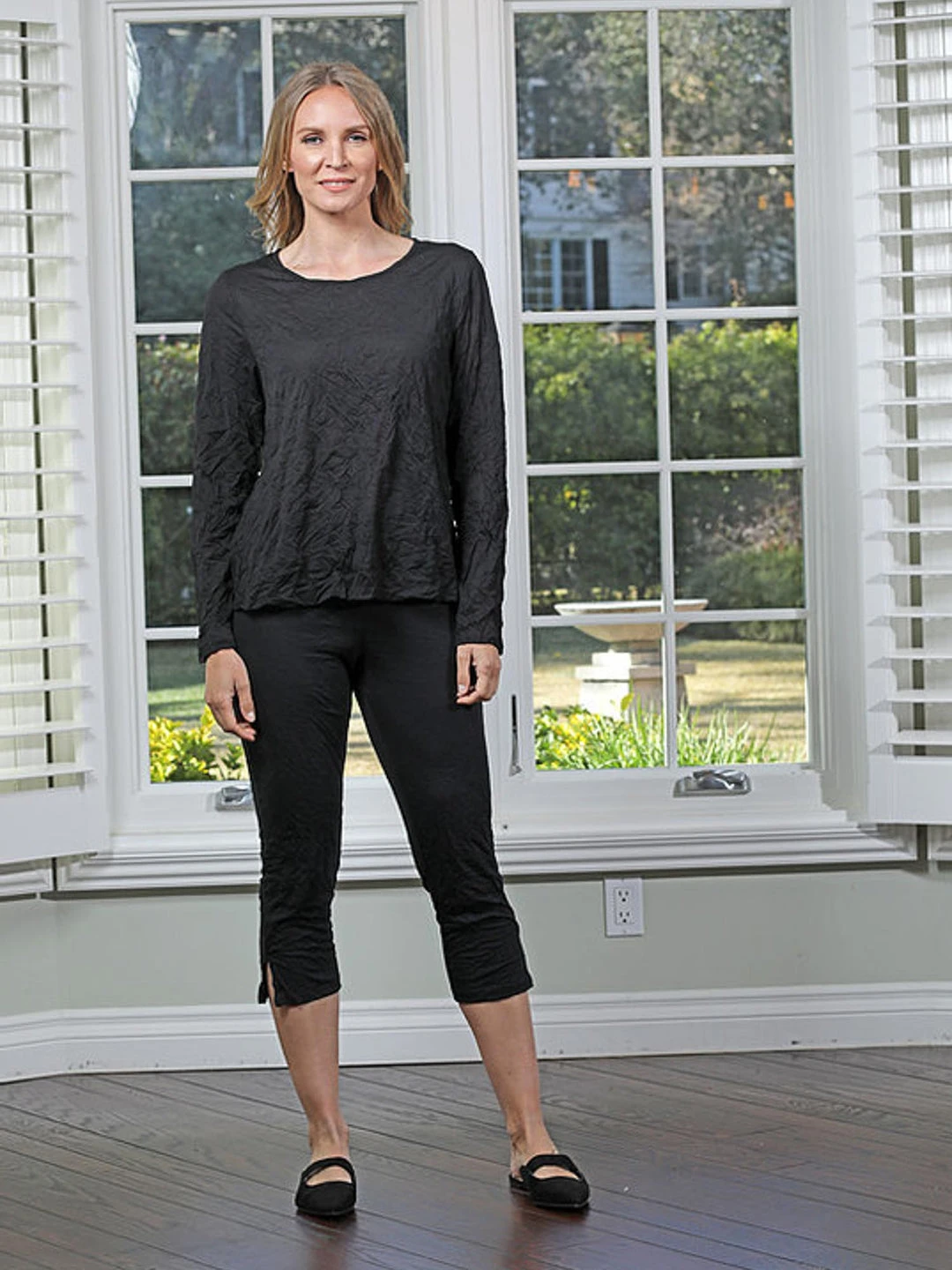 Chalet Chalet Et Ceci Crinkle Slit Pants, Black