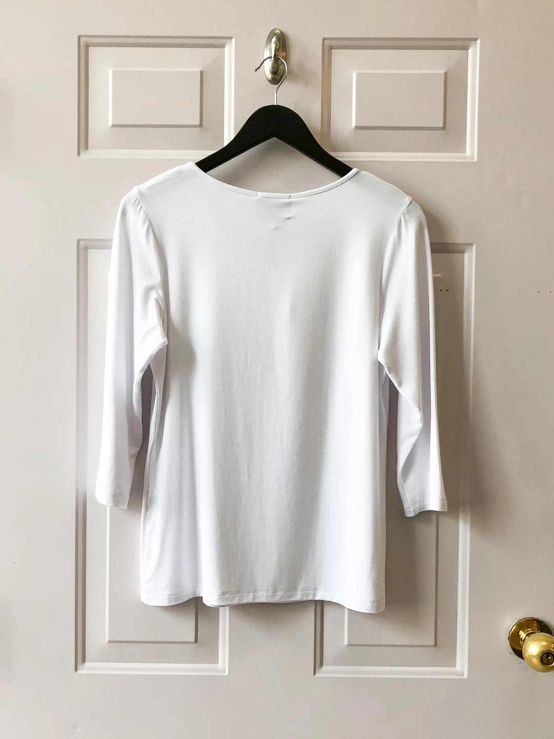 Chalet Chalet Et Ceci Jersey 3/4 Sleeve Basic Top, White