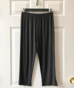 Chalet Jersey Slit Pants, Black