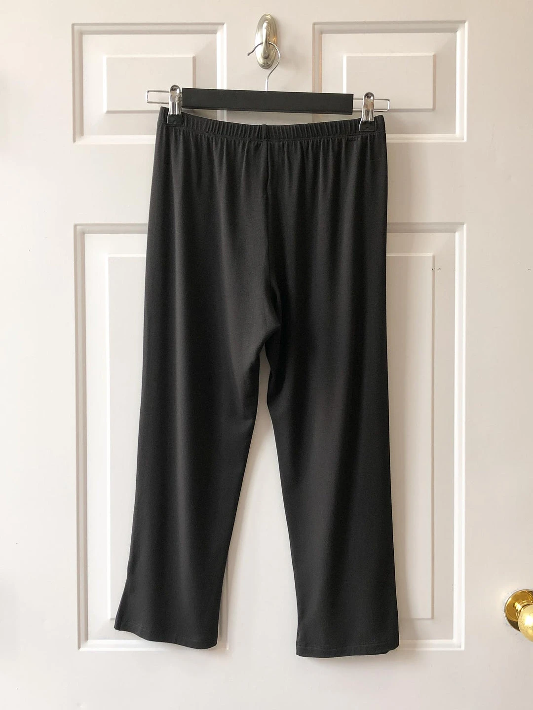 Chalet Jersey Slit Pants, Black