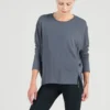 Clara Sunwoo Modal Cotton Oversized Tunic, Charcoal