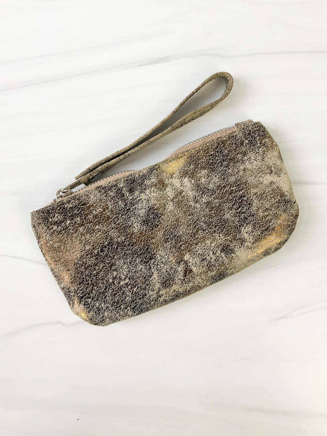 CoFi Leathers Ellie Wristlet, Gold CoFi Leathers