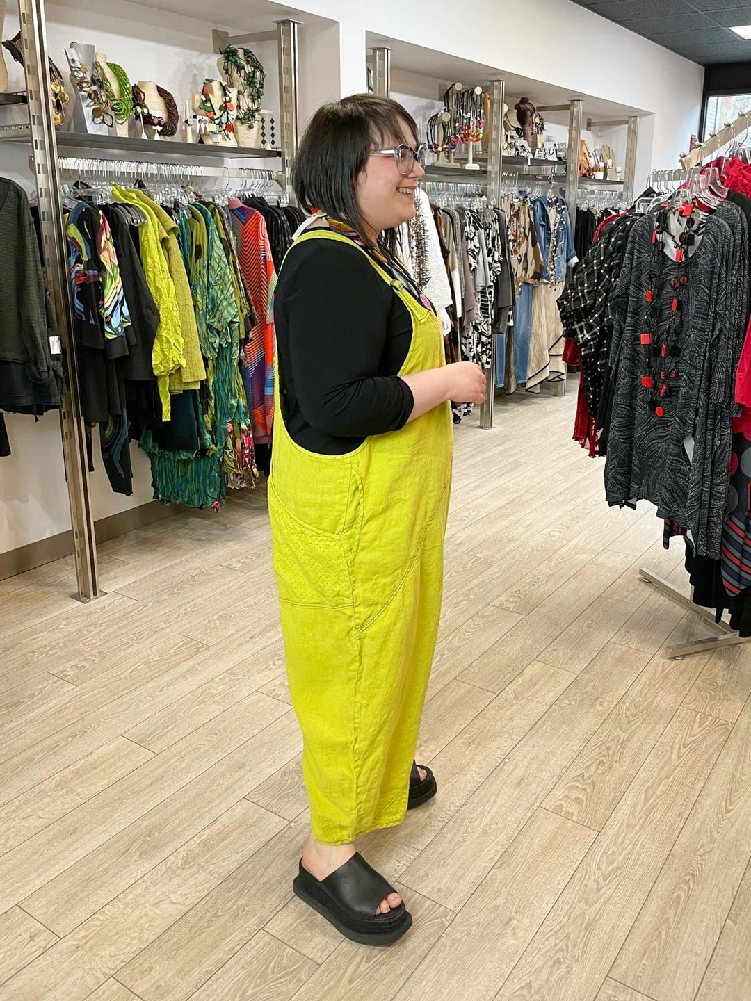 Cynthia Ashby Grant Overalls, Daffodil