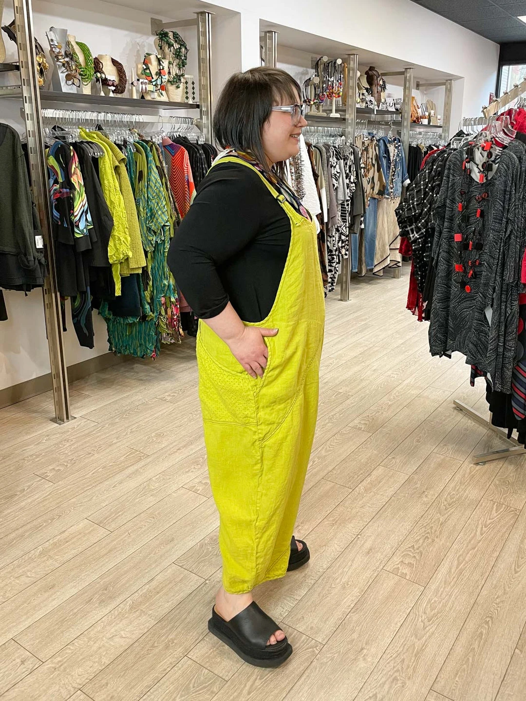 Cynthia Ashby Grant Overalls, Daffodil